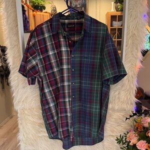 GANT “Foxhunt Plaid” Short Sleeve Shirt – XL | Made in USA | Button-Down